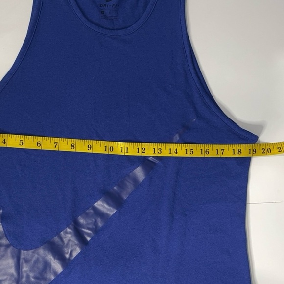 Nike Wome Tank TopSize Medium Blue Color 
Swoosh Logo DriFit Running Racerback - Picture 4 of 7